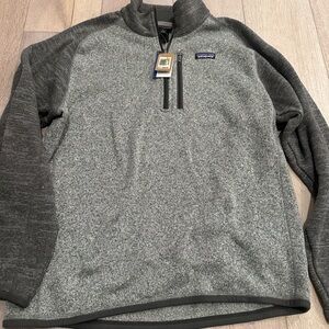 Patagonia “Better Sweater” Gray Heather Quarter-Zip Fleece Pullover